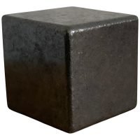 1 Cubo Shungit Rusa 2cm Natural Sólido Platónico Reiki