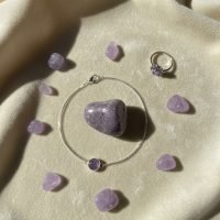 Lepidolita Mica 100% Piedra Natural Ujm