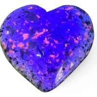 1 Corazón De Yooperlita Brillo Con Uv 100 Gramos