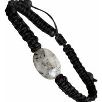 1 Pulsera Cuarzo Turmalinado Turmalina Negra Protección Yoga