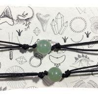 Par Pulsera De Hilo Con Cuarzo Verde Aventurina Salud