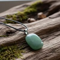 Dije De Aventurina Verde Amuleto Piedra De La Salud