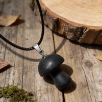 Dije Hongo Shungit Shungita Rusa Piedra Natural Protector