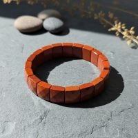 D_676530-MLM110218903214_052026-F.jpg 1 Pulsera De Jaspe Rojo Cuarzo Natural