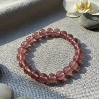 D_733896-MLM110656518438_052026-F.jpg 1 Pulsera Cuarzo Fresa Esfera De 8 Mm