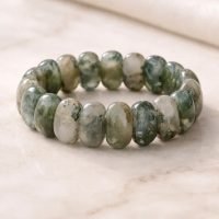 1 Pulsera Ágata Musgosa Piedra Curativa Espiritual Reiki