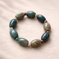 D_896547-MLM111606911377_052026-F.jpg Pulsera De Agata Musgosa Hindu