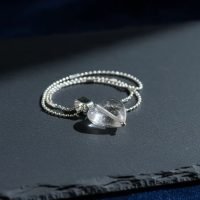 Dije Corazón De Cuarzo Hialino Piedra Natural Con Plata 925