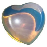 1 Piedra Opalita Corazon Masaje Worry Stone Reiki