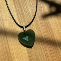 Dije Corazon Cuarzo Facetado A Elegir Lapislazuli Amatista