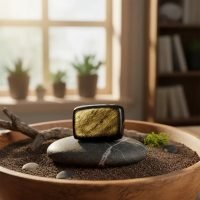 1 Piedra Obsidiana Dorada Absorbe Energías Negativas Ujm