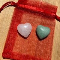 D_745668-MLM109595125434_042026-F.jpg Kit Corazon Cuarzo Y Aventuria Piedra Natural Atrae Salud