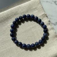 D_746210-MLA110600078913_042026-F.jpg 1 Pulsera Sodalita Oscura 8 Mm Protector Abundancia Yoga