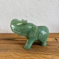1 Elefante Cuarzo Aventurina Verde Natural Reiki Chakras