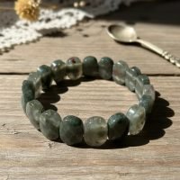 D_781260-MLM109715423486_042026-F.jpg 1 Pulsera De Heliotropo Jaspe Rojo Y Pirita Cuarzo Natural