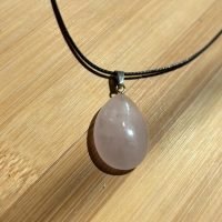 1 Dije Gota Cuarzo Rosa Reiki Piedra Natural