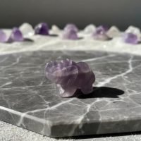 1 Elefante Cuarzo Amatista Piedra Natural Reiki Chakras
