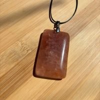 Dije Cuarzo Fresa Natural Pasacadena Chakras Reiki Yoga