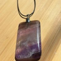 Dije Cuarzo Amatista Natural Pasacadena Chakras Reiki Yoga