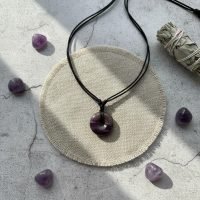 Dije Cuarzo Amatista Dona 1.5 Cm Natural Chakras Reiki Yoga