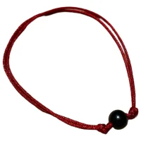 Pulsera De Azabache Tejida A Mano Brinda Protección Minimalista
